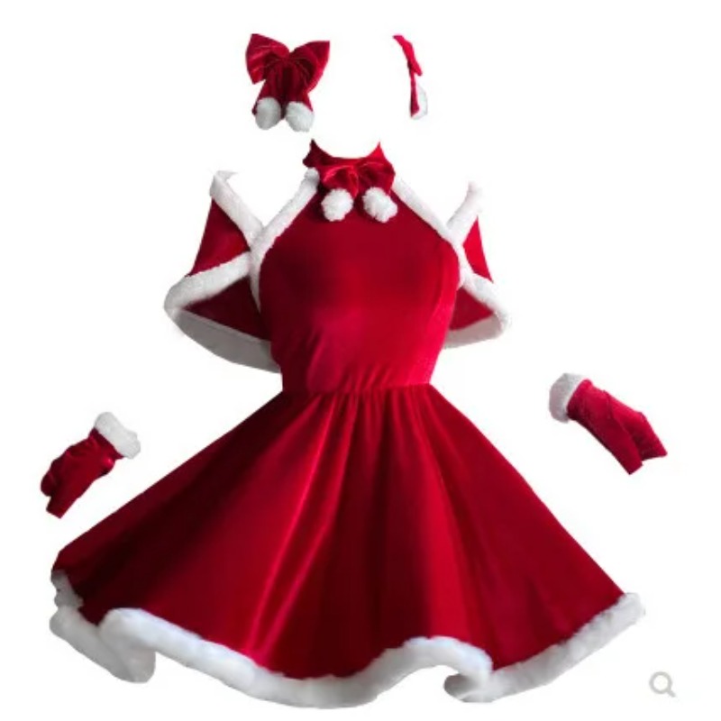 Elf Costume Christmas - Aksesori Gaun Kostum Cosplay Natal Setelan