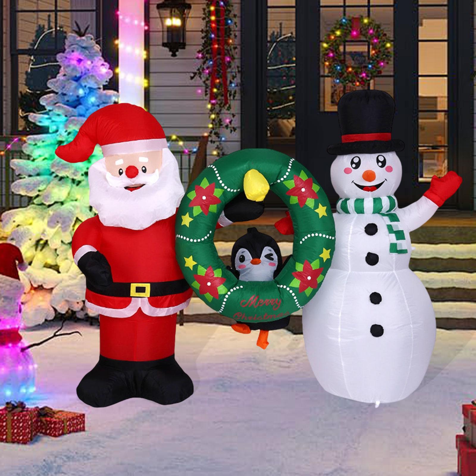 Christmas Lights Outdoor - Dekorasi Natal Tiup, Luar Ruangan, Menyala,