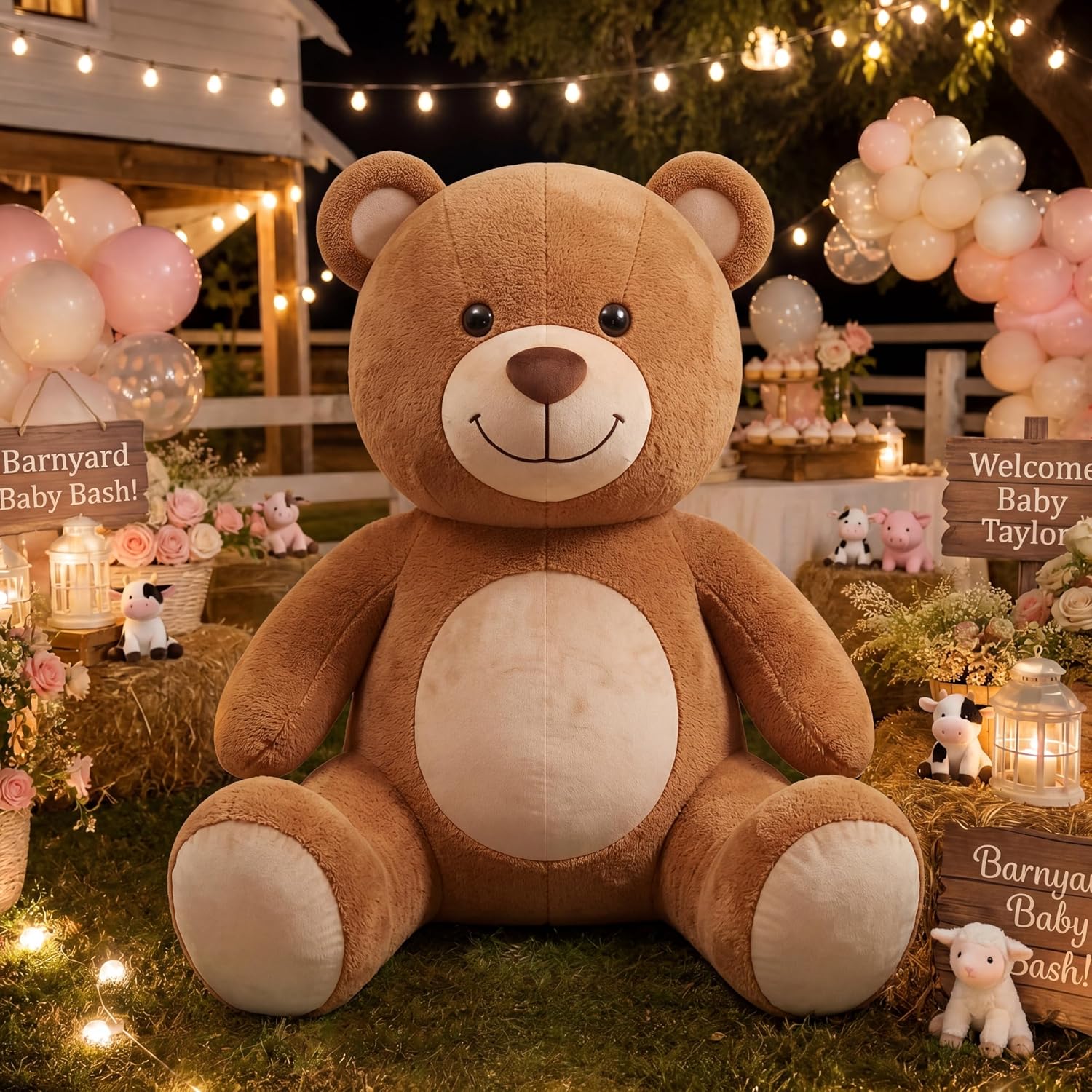 Christmas Lights Outdoor - Boneka Beruang Tiup Raksasa 6ft dengan
