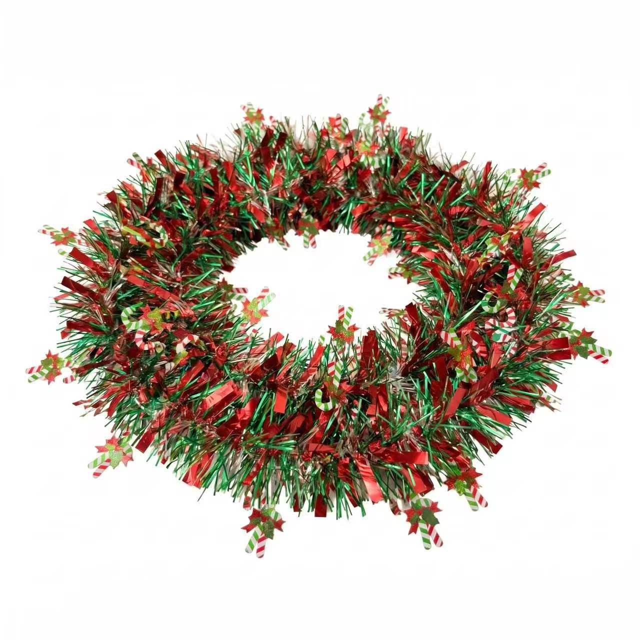 Tinsel Garland Decoration - Garland Tinsel Metalik Berkilau untuk Hiasan