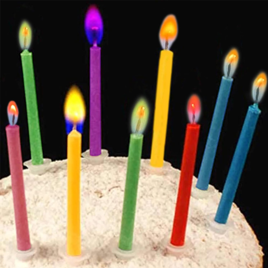 Holiday Candle Set - 12/24 Buah Lilin Kue Ulang Tahun