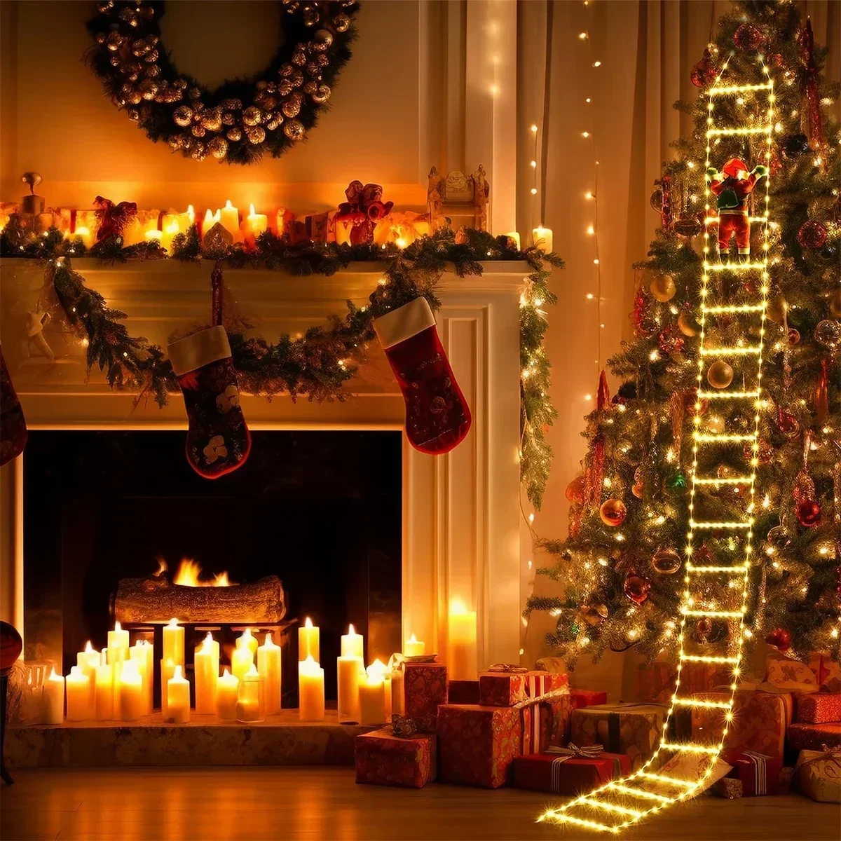 Lampu tangga LED untuk dekoras - Christmas Lights Outdoor ulasan dan harga
