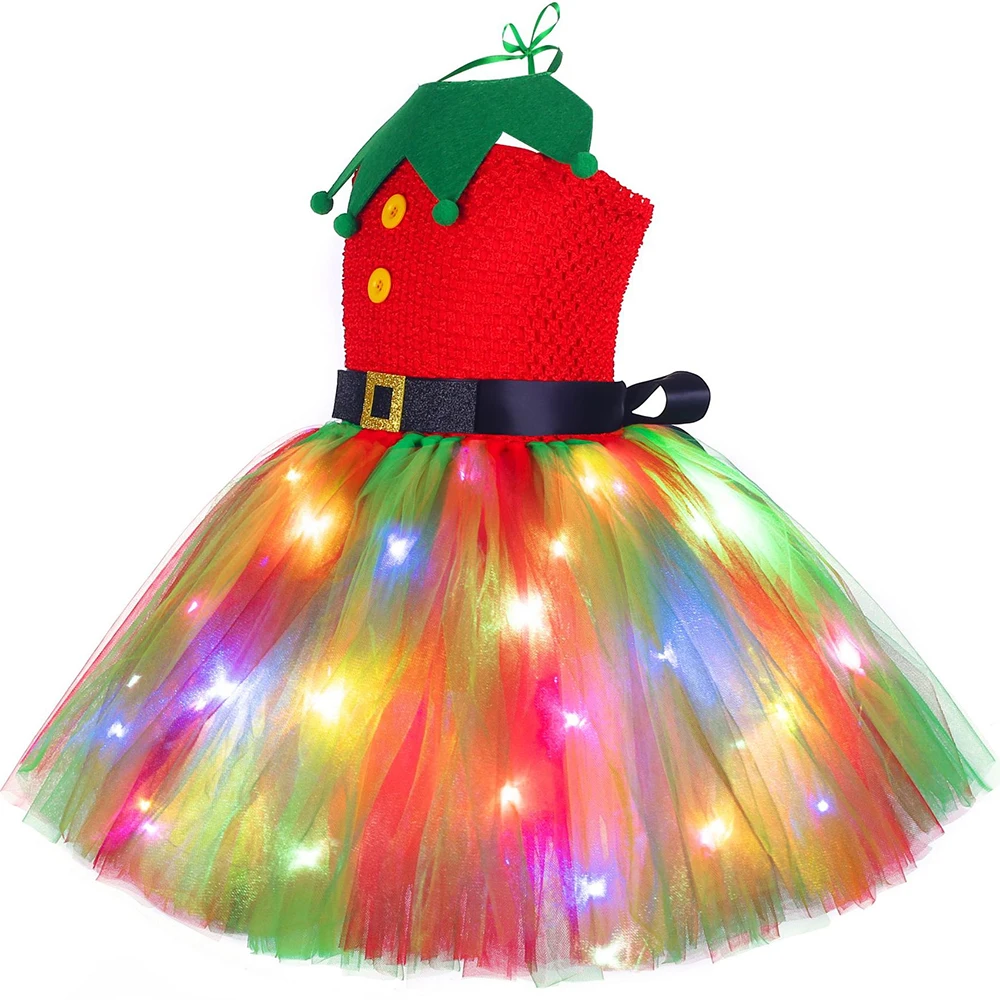 Gaun Tutu Natal Merah Hijau Ga - Elf Costume Christmas ulasan dan harga