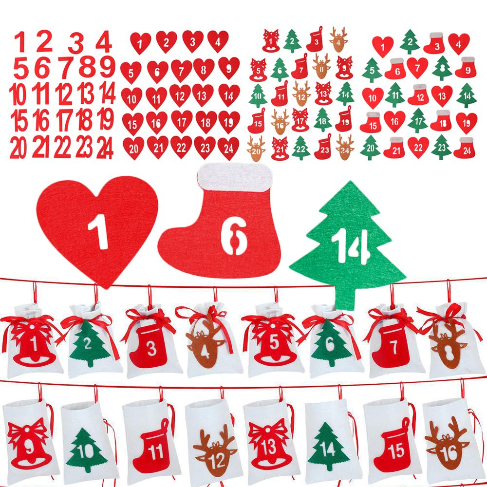 24 Buah/Tas Kalender Selamat N - Advent Calendar Gift ulasan dan harga