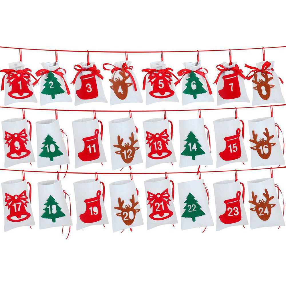 24 Buah/Tas Kalender Selamat N - Advent Calendar Gift ulasan dan harga