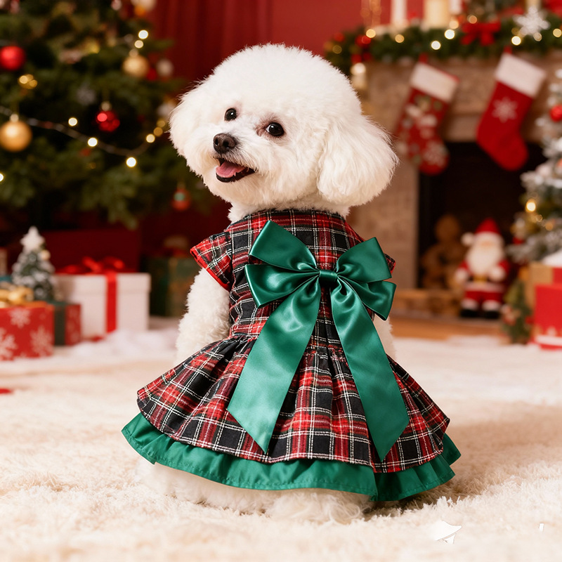 Rok Anjing Natal Motif Kotak-k - Christmas Throw Blanket ulasan dan harga