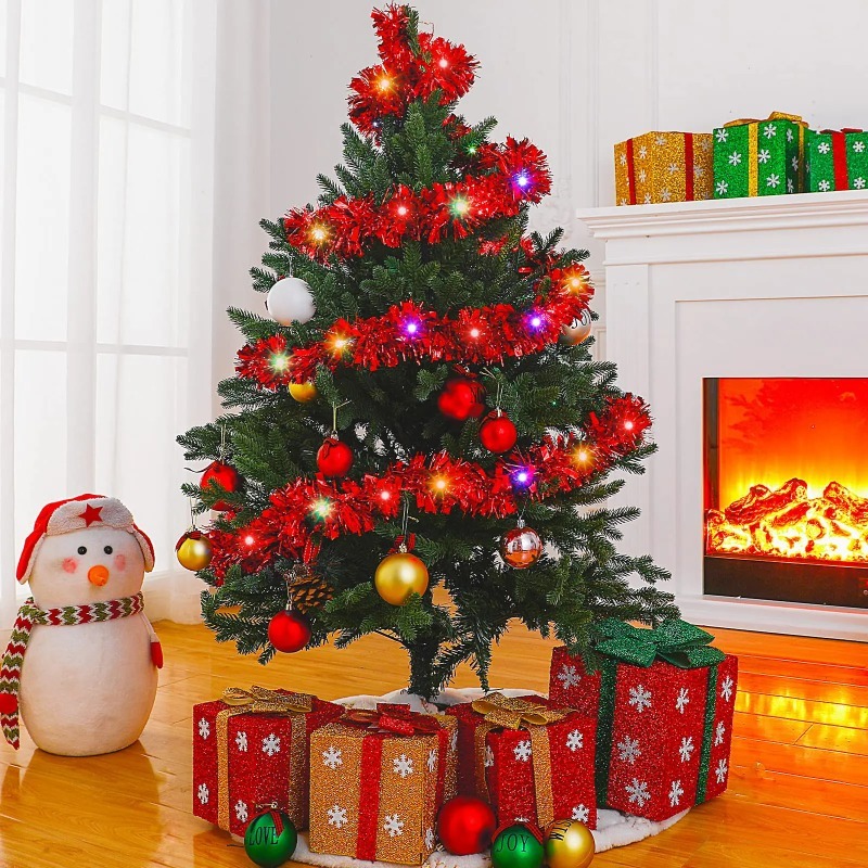 Lampu Natal Bertenaga Baterai  - Tinsel Garland Decoration ulasan dan harga