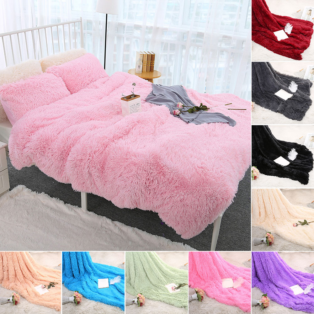 80X120Cm Lembut Berbulu Kasar  - Christmas Throw Blanket ulasan dan harga