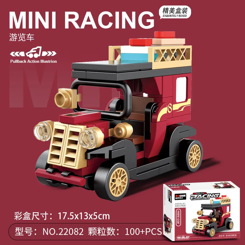 DIY mobil balap Bus kendaraan  - Lego Set Creator ulasan dan harga