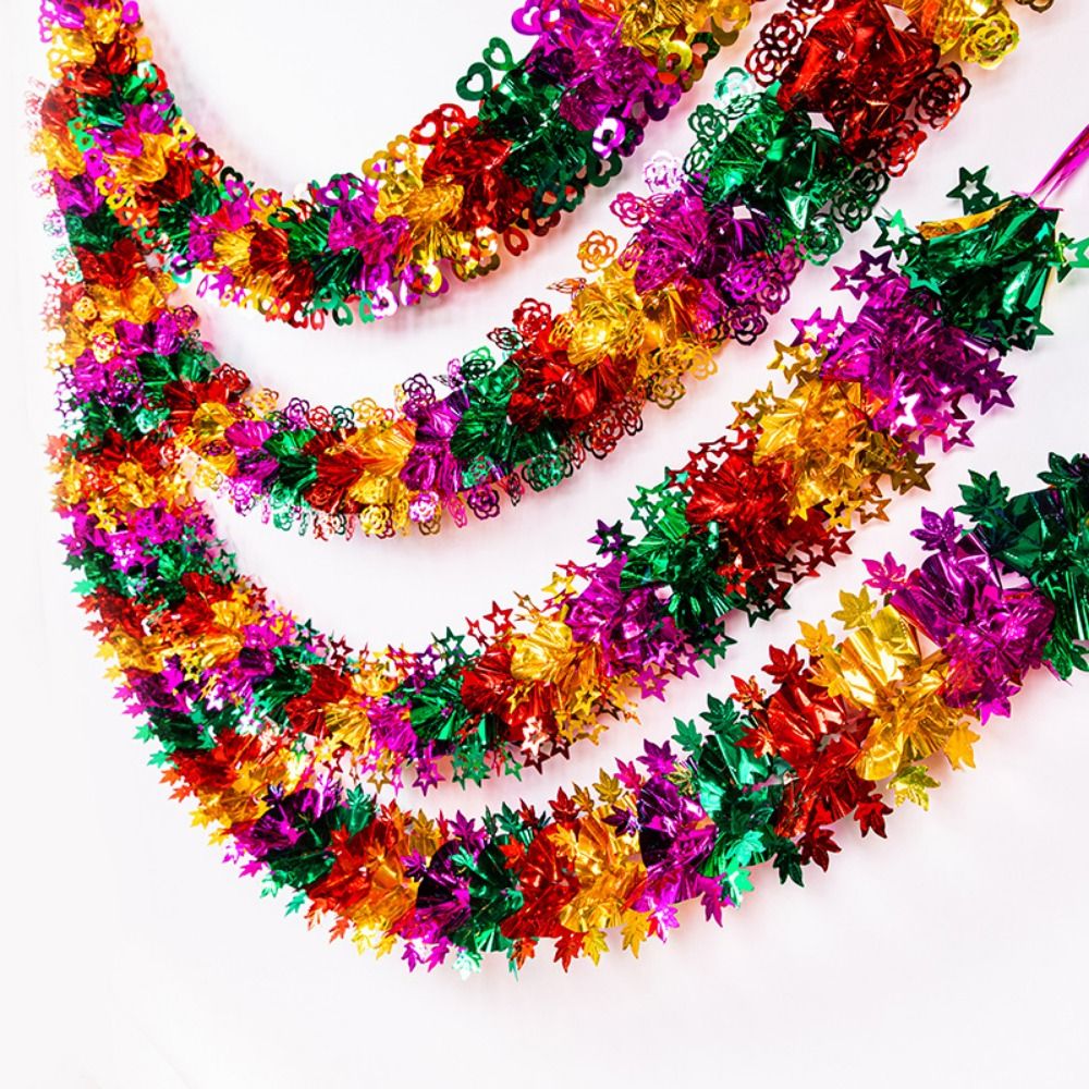 Garland Natal 3D dari Foil, DI - Tinsel Garland Decoration ulasan dan harga