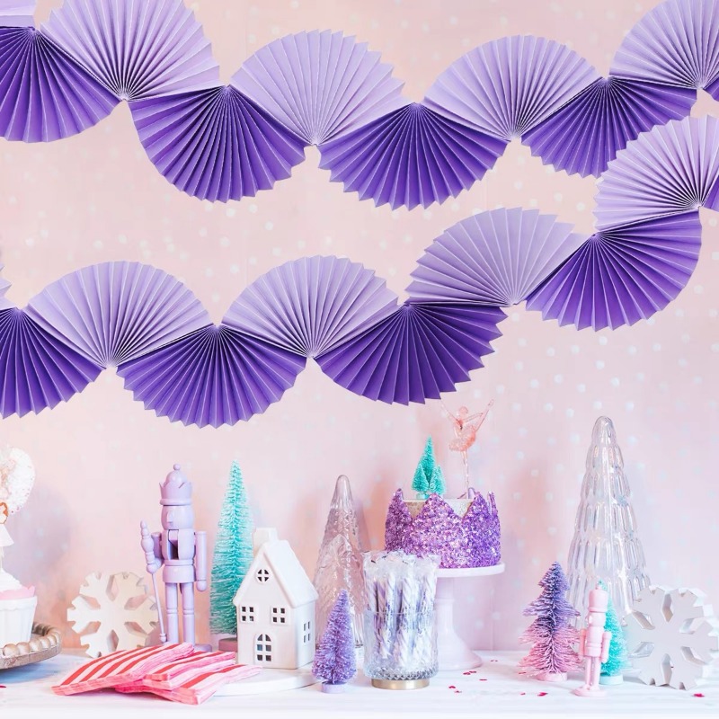 Kertas Pesta Perak Ungu 3D Kip - Tinsel Garland Decoration ulasan dan harga