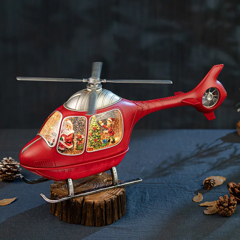 Kotak Musik Helikopter Berputa - Snow Globe Musical ulasan dan harga