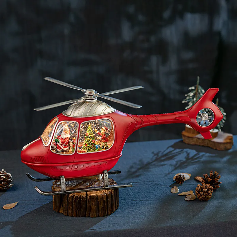 Kotak Musik Helikopter Berputa - Snow Globe Musical ulasan dan harga