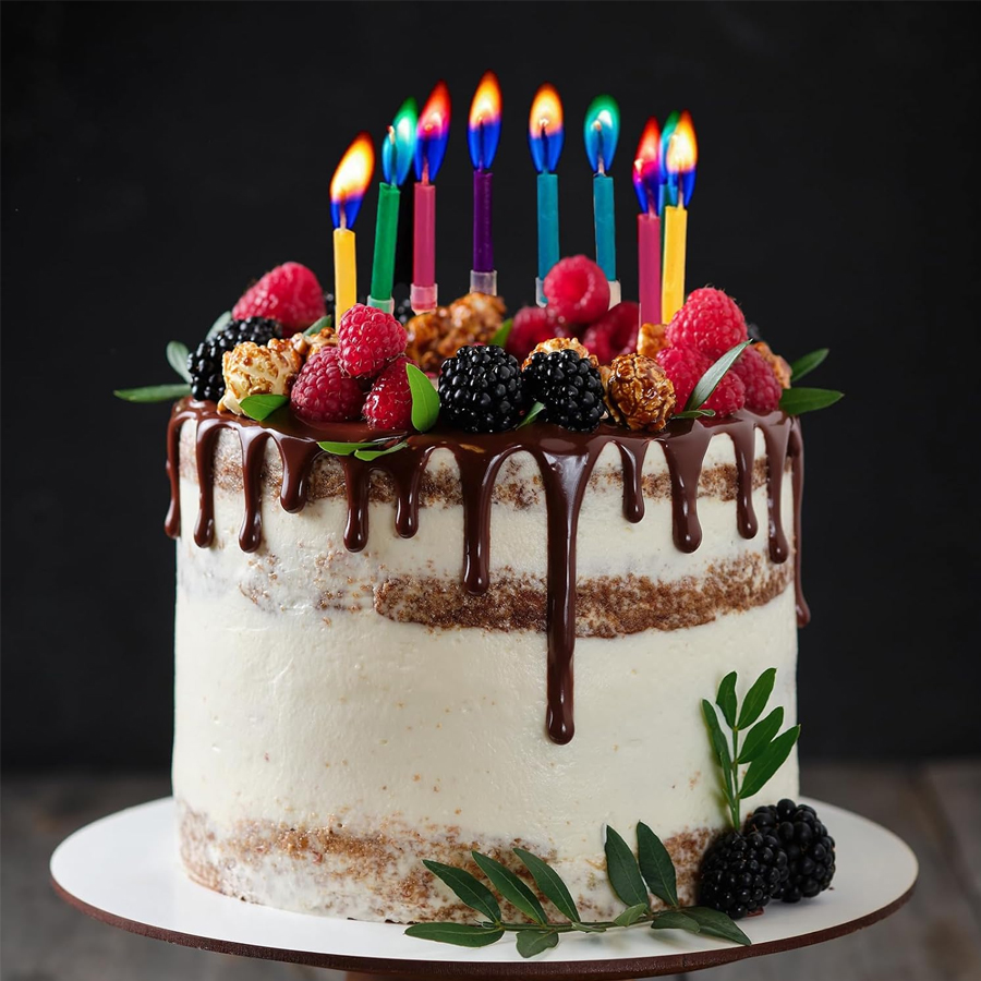 12/24 Buah Lilin Kue Ulang Tah - Holiday Candle Set ulasan dan harga