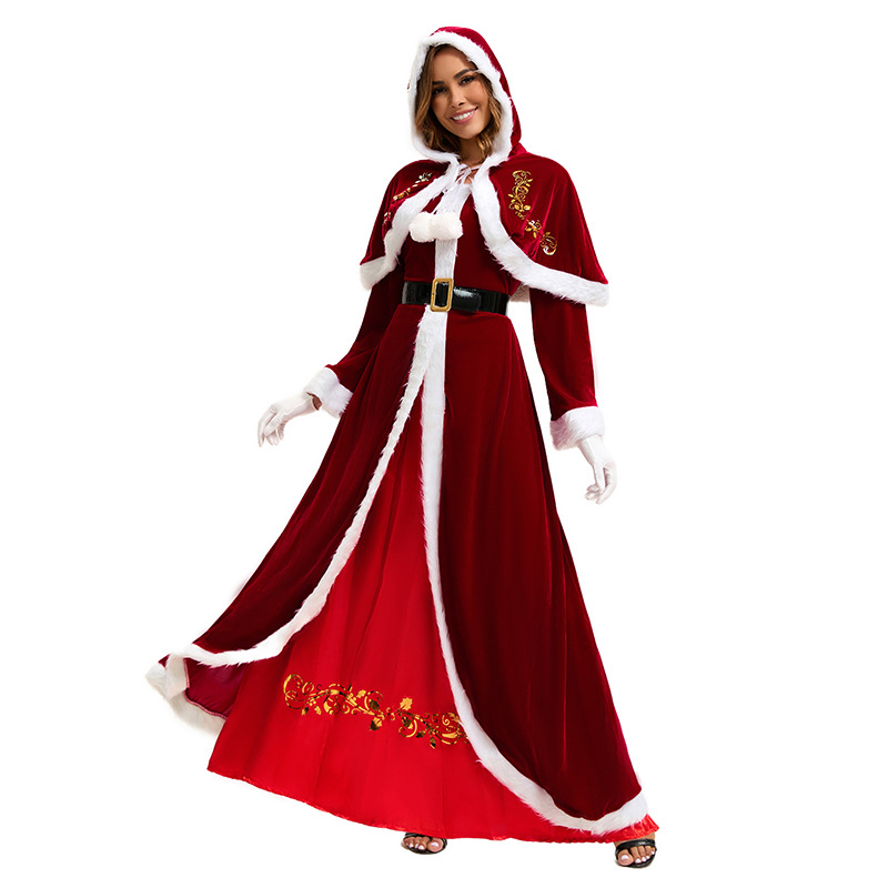 Kostum Santa Natal Gaun Lengan - Elf Costume Christmas ulasan dan harga