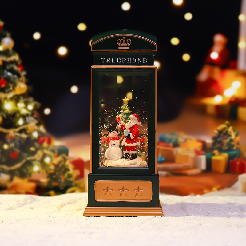 Lampu Malam Bentuk Telepon Nat - Snow Globe Musical ulasan dan harga