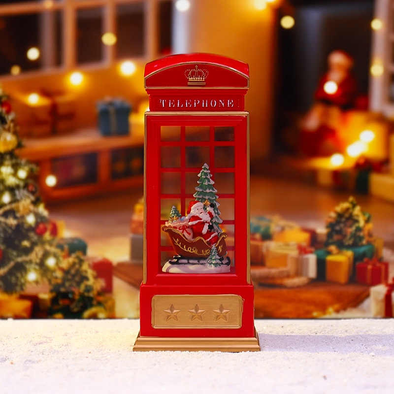 Lampu Malam Bentuk Telepon Nat - Snow Globe Musical ulasan dan harga