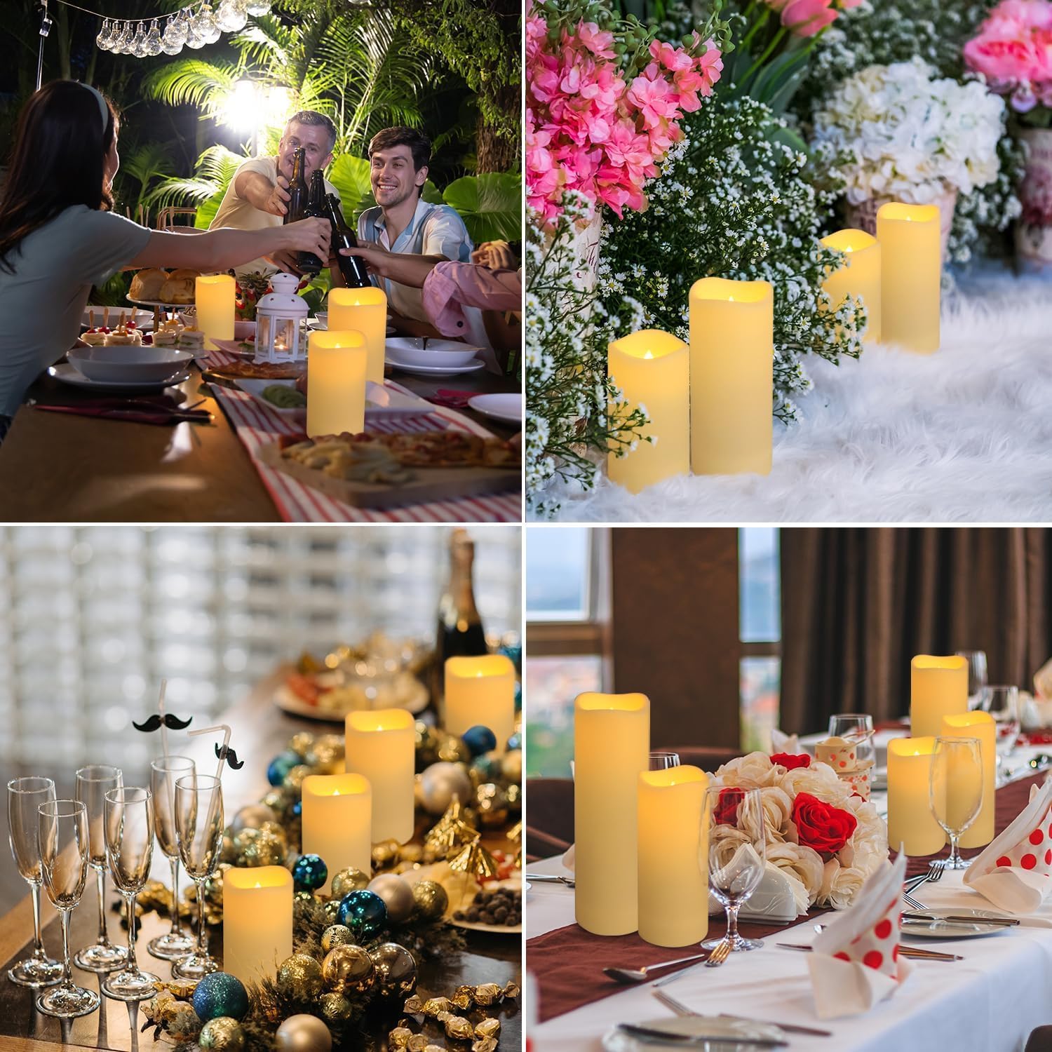 Set 96 Lilin LED Tahan Air unt - Holiday Candle Set ulasan dan harga